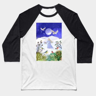 winter birds Baseball T-Shirt